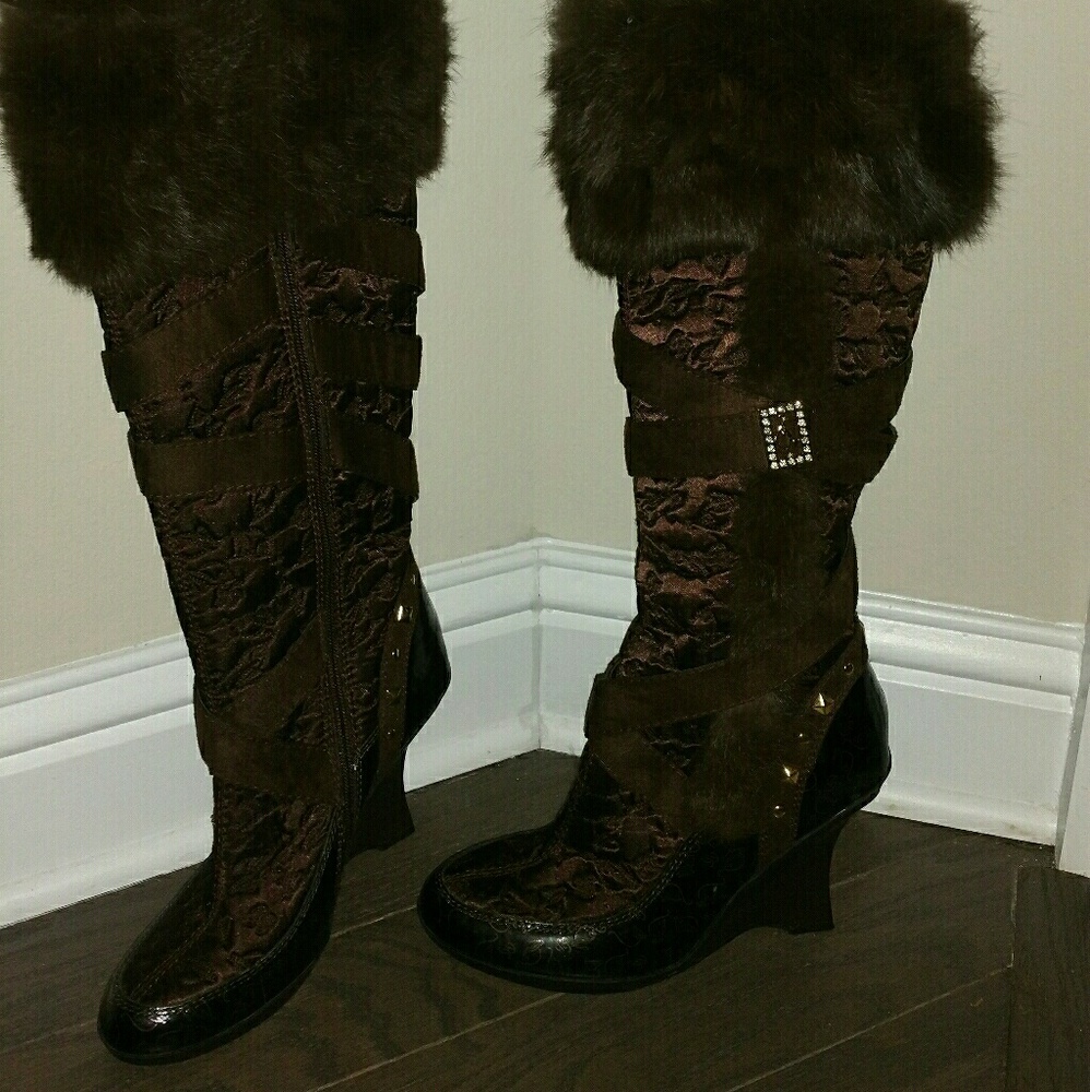 Baby Phat Boots With Fur